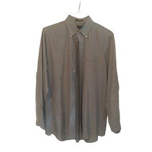 Chaps Men’s Gray Button Down Shirt Size M